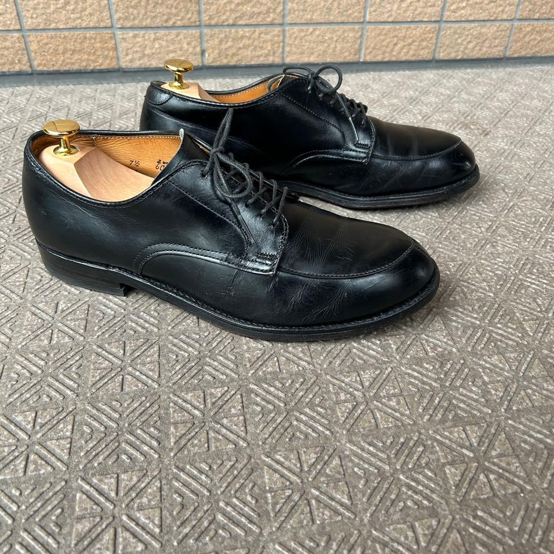 【Alden】モディファイドラスト黒レザー ドレスシューズ