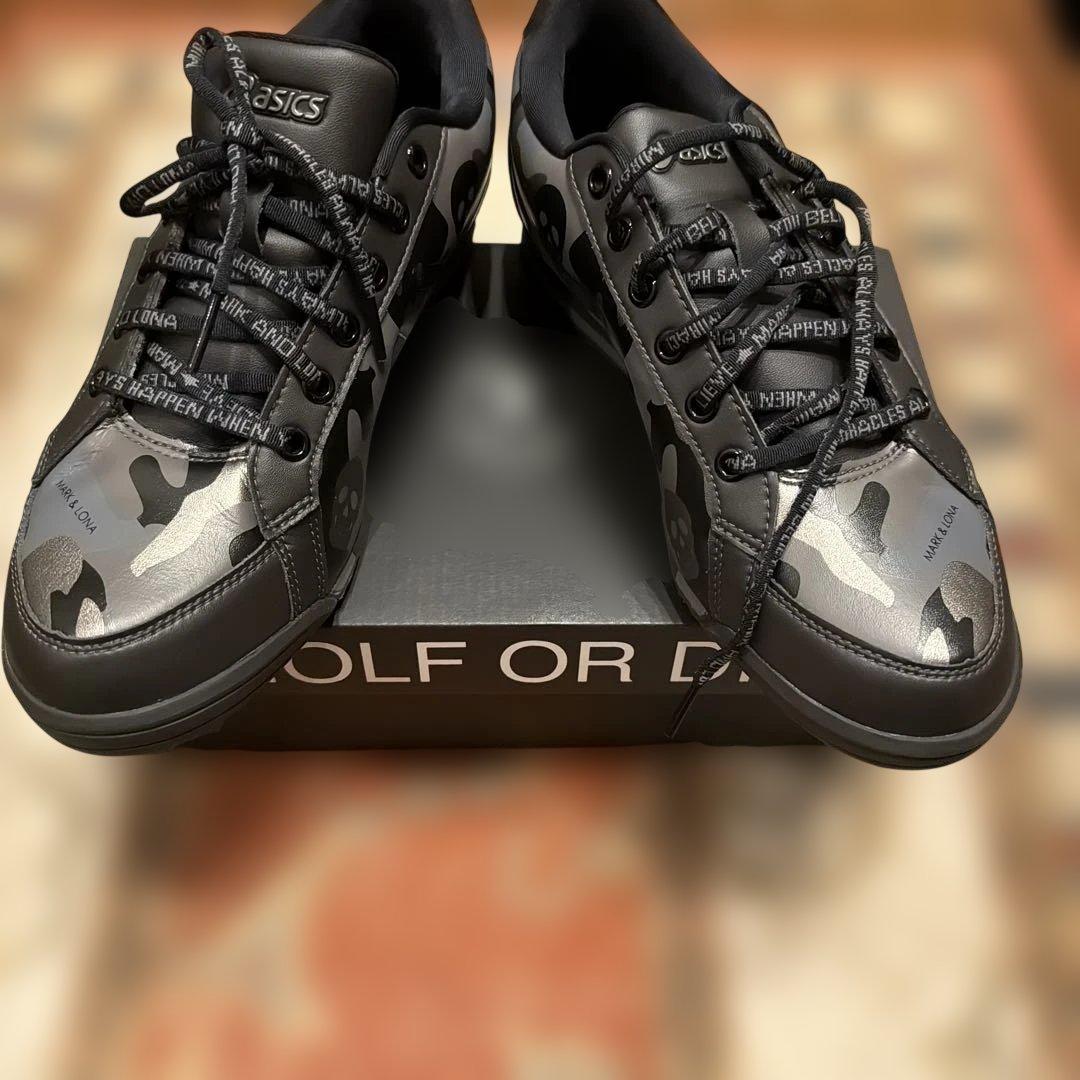 MARK&LONA ゴルフ25.5cm 1113A026-002 迷彩 ドクロ