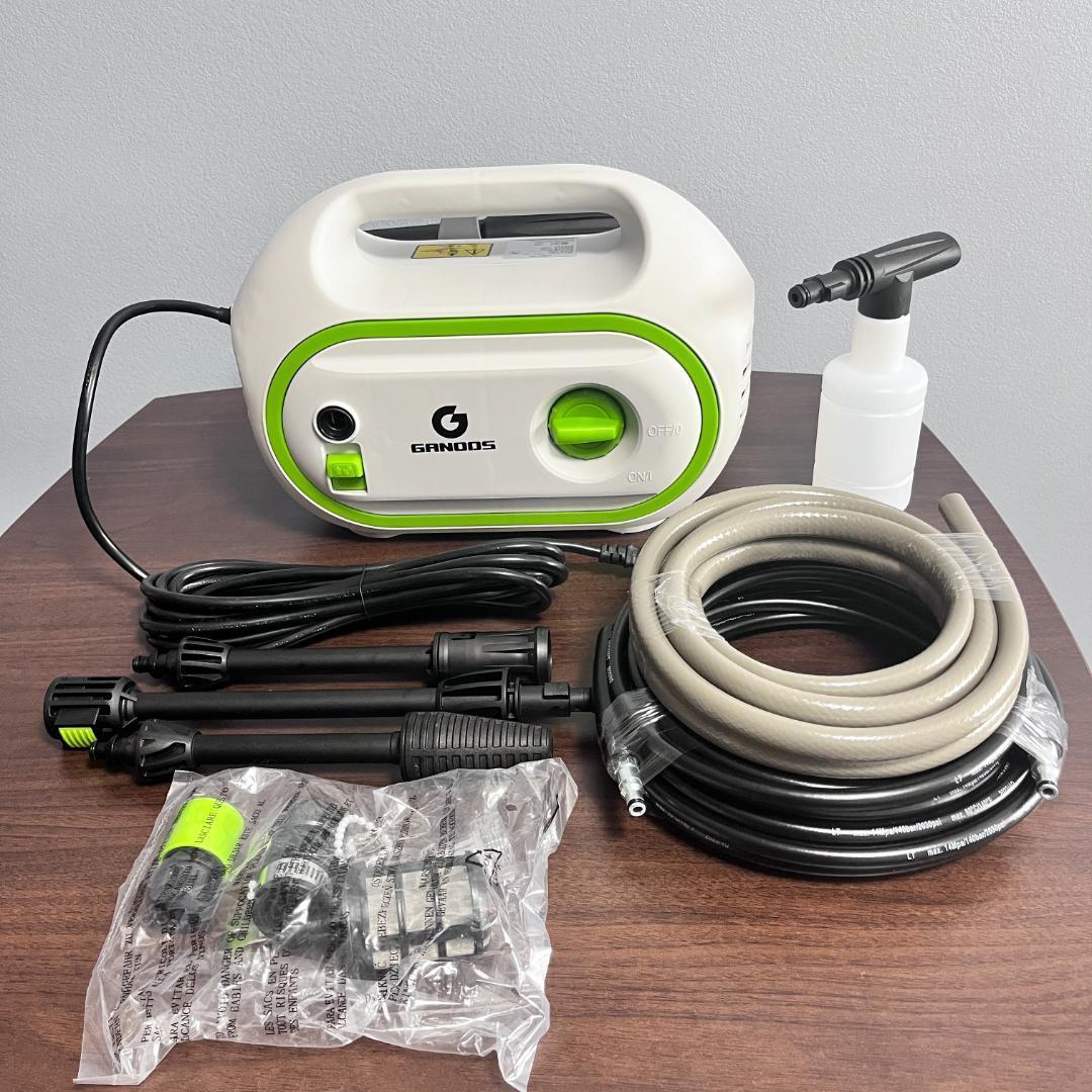 ハイパワー！ 高圧洗浄機 1400W 50Hz/60Hz 給水 蛇口・バケツ両用