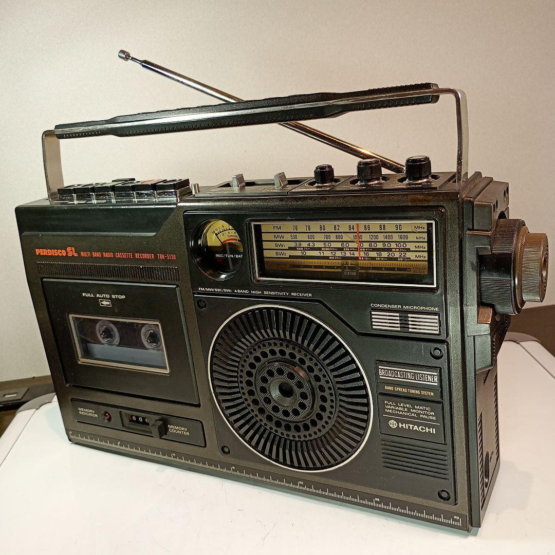 n*a様 日立 BCLラジカセ TRK-5130 整備済み動作品 SWは3.8〜