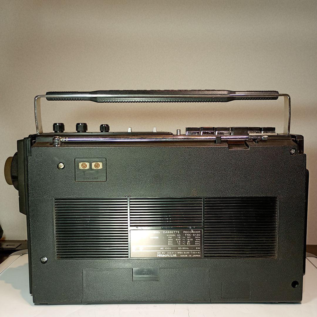 n*a様 日立 BCLラジカセ TRK-5130 整備済み動作品 SWは3.8〜