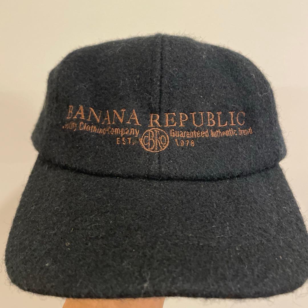 90s USA製 BANANA REPUBLIC ウールキャップ