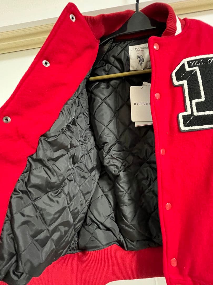 U.S. POLO ASSN. スタジャン Mサイズ レッド