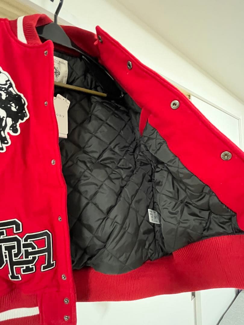 U.S. POLO ASSN. スタジャン Mサイズ レッド