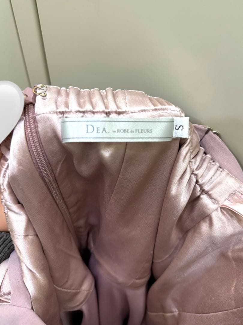 《ヌコ》くすみピンクチュールドレスDEA.byROBE de FLEURS