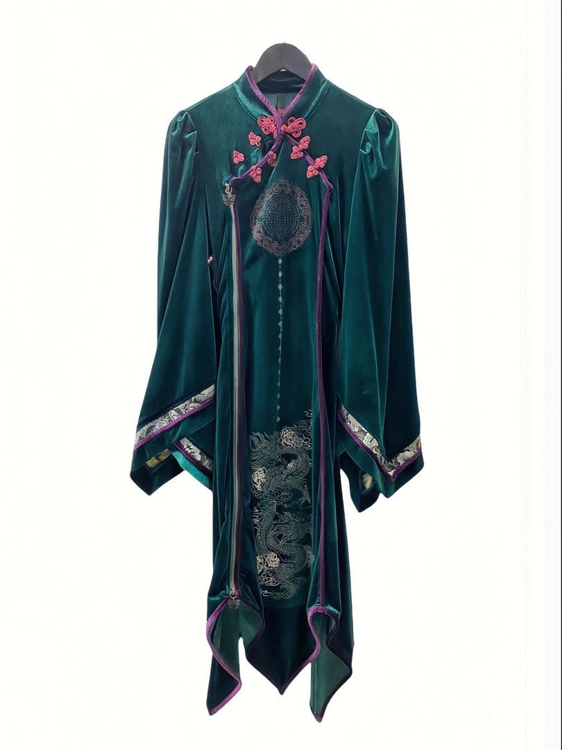 ozzoneste オッズオネスト　雪籠りワンピース　チャイナワンピース　中華