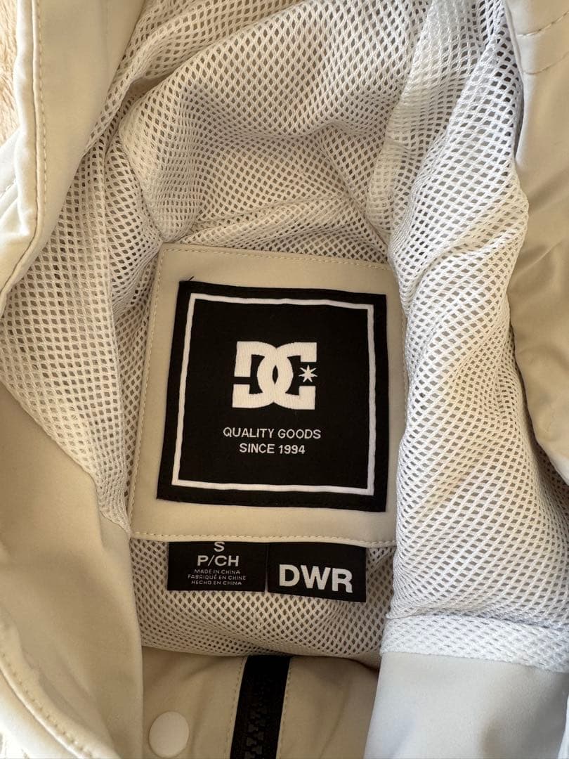 DC プルオーバーウェア ホワイト スノボウェア ユニセックス 上下セット S