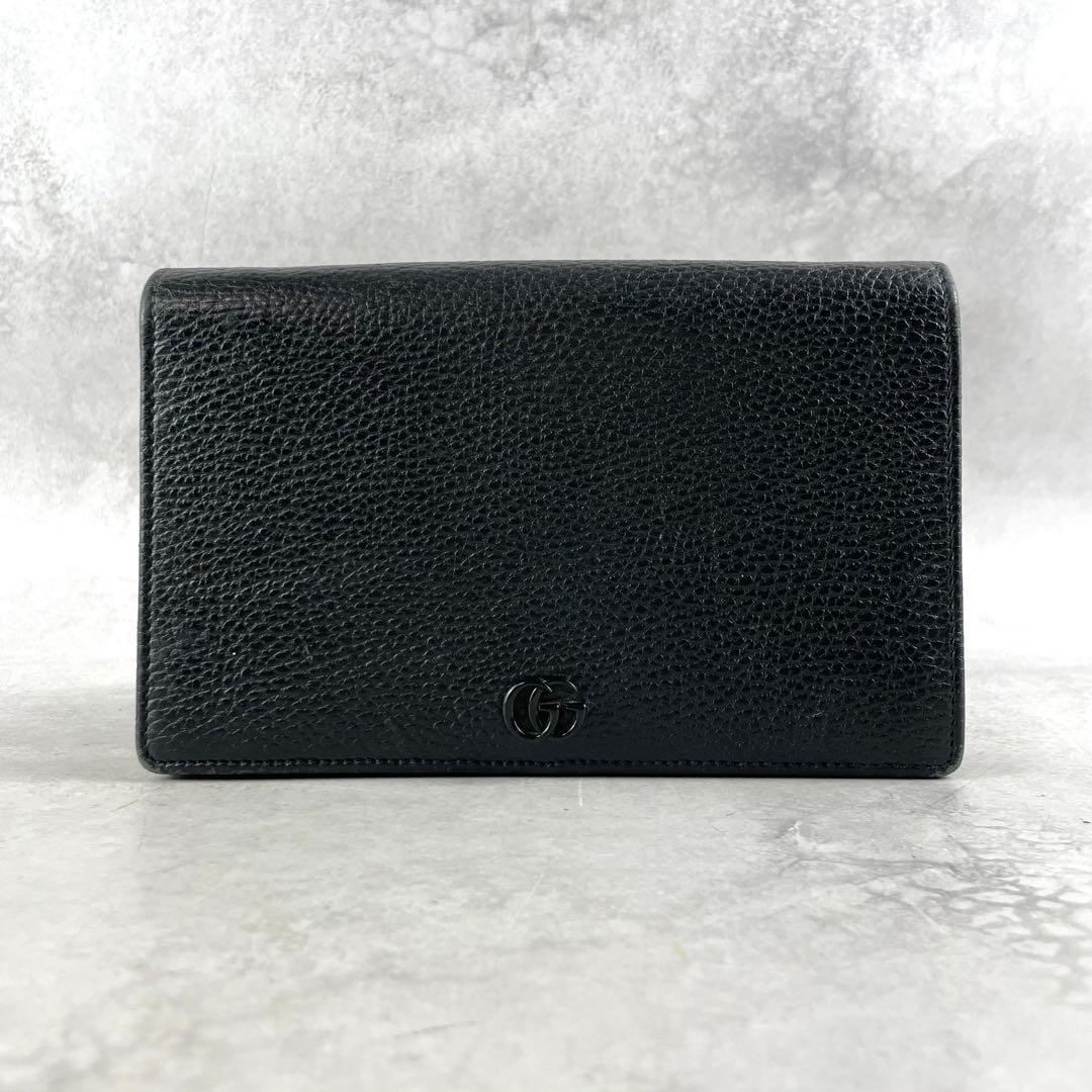 入手困難✨ GUCCI グッチ チェーンショルダー ウォレット ブラック