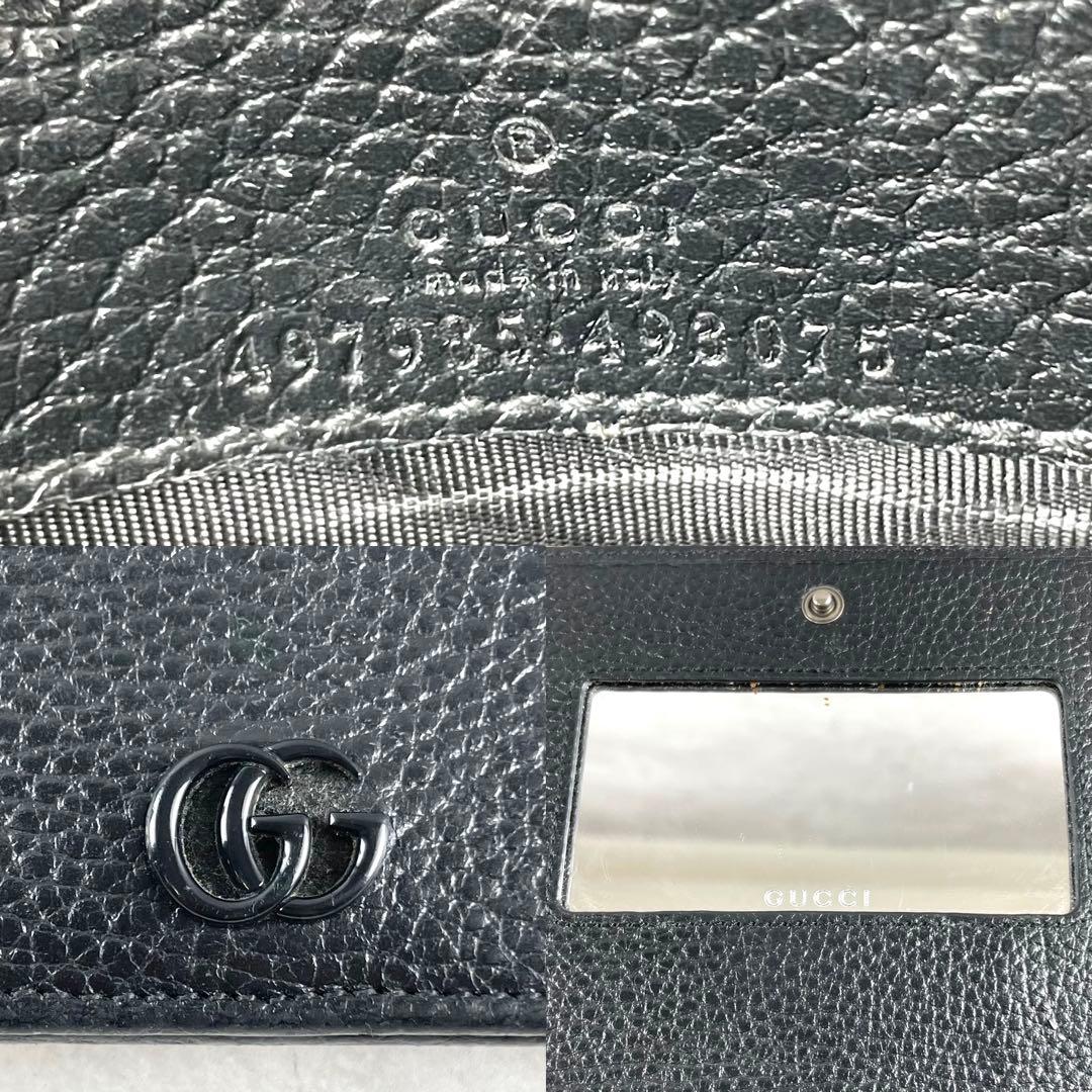 入手困難✨ GUCCI グッチ チェーンショルダー ウォレット ブラック