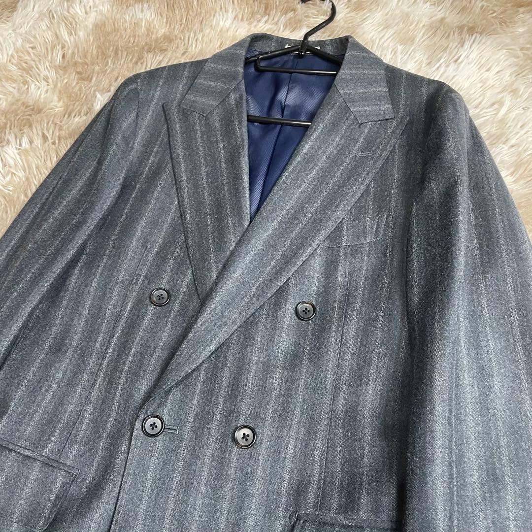 イタリア製生地 スーツセレクト セットアップ ダブルブレスト 本切羽 メンズ