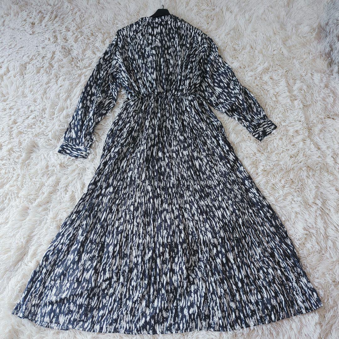 タグ付き イアパピヨネ スミスタイル 長袖 プリーツ ロング ワンピース F