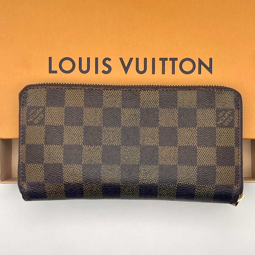 ルイヴィトン ダミエ ジッピーウォレット ラウンドファスナー 長財布 ブラウン