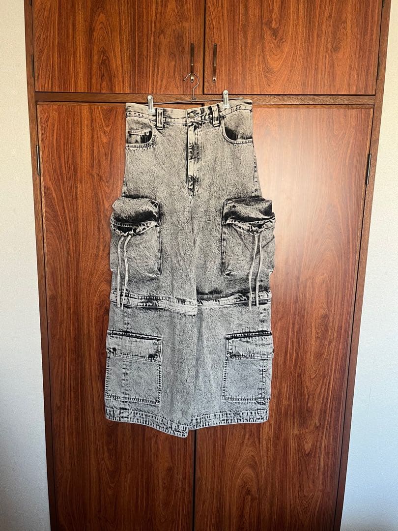 MAISON SPECIAL ビッグポケット 2WAYバギーデニムカーゴパンツ