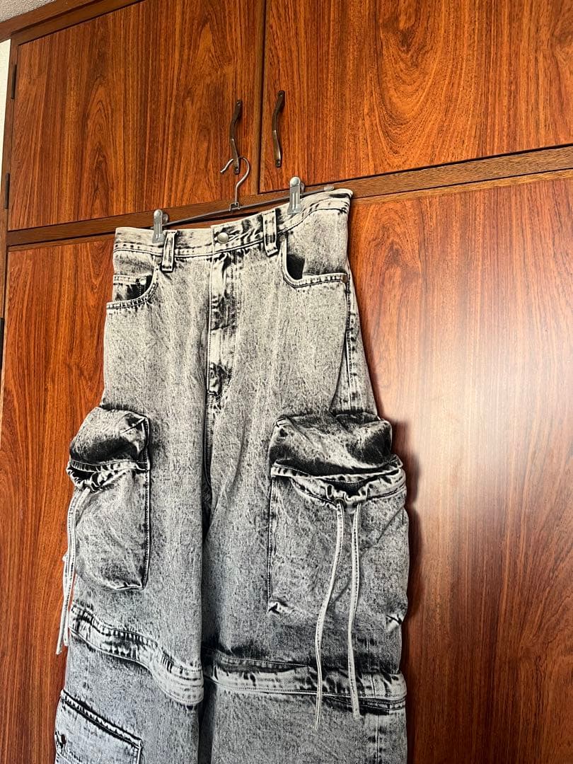 MAISON SPECIAL ビッグポケット 2WAYバギーデニムカーゴパンツ