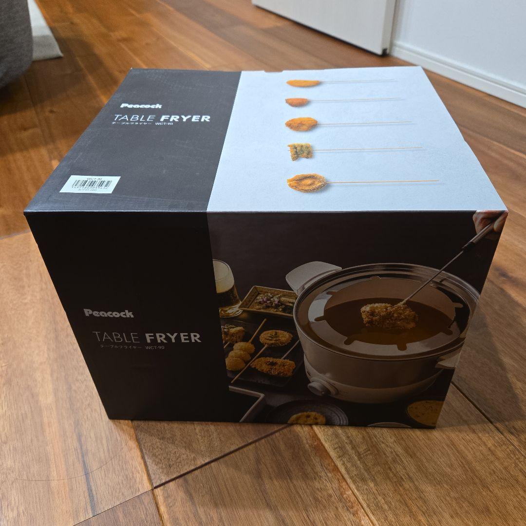 キッチン家電 Peacock TABLE FRYER WCT-90