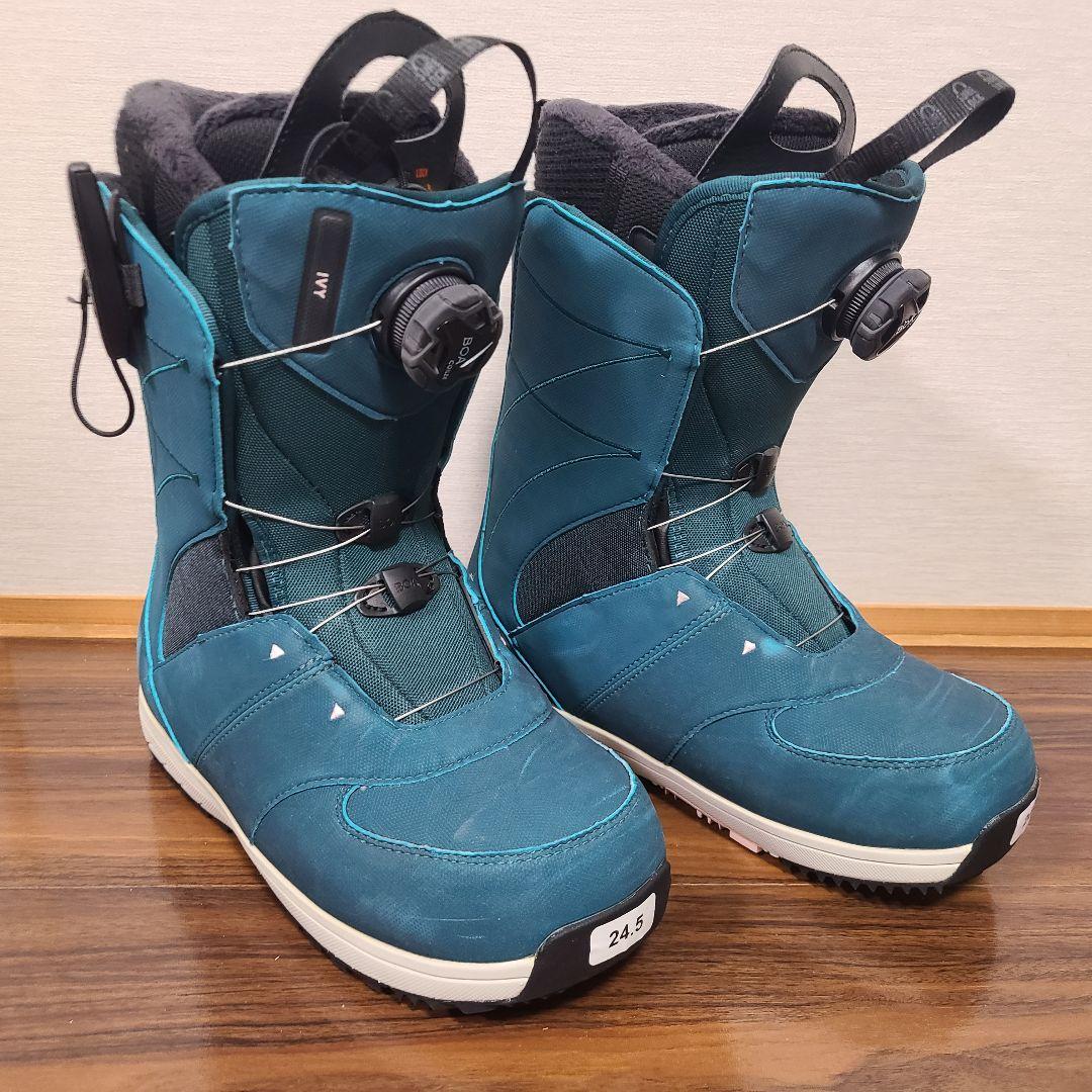 ティールカラー BOAシステム スノーボードブーツ 24.5