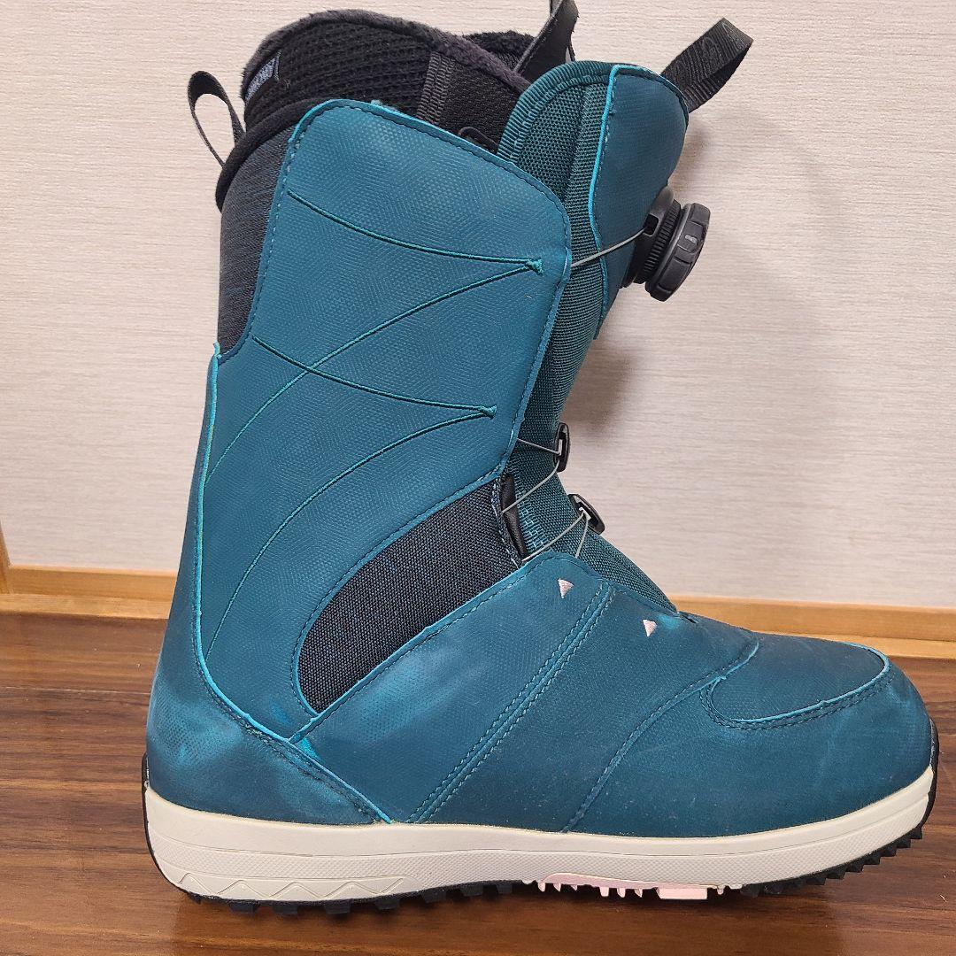 ティールカラー BOAシステム スノーボードブーツ 24.5