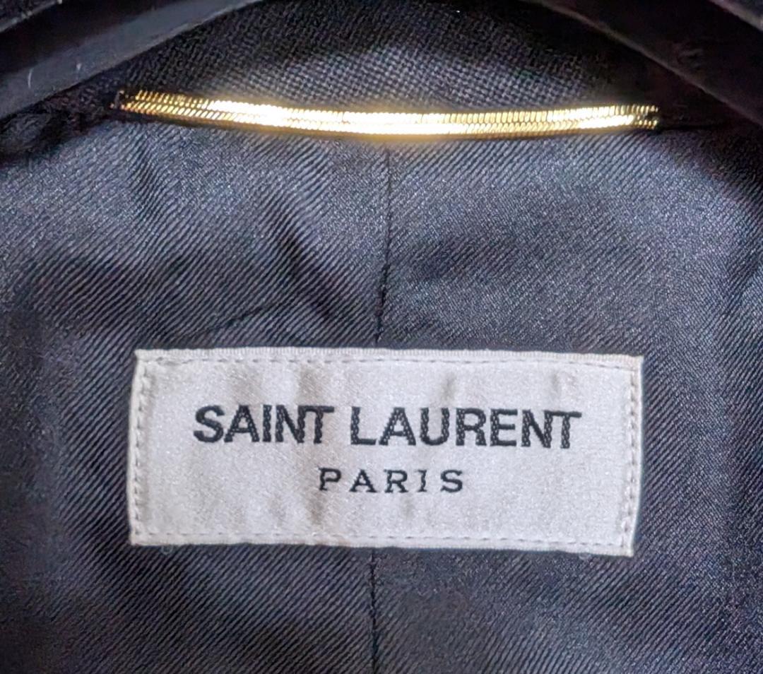 週末セール タグ付き美品 45万 13秋冬 サンローラン スモーキングジャケット