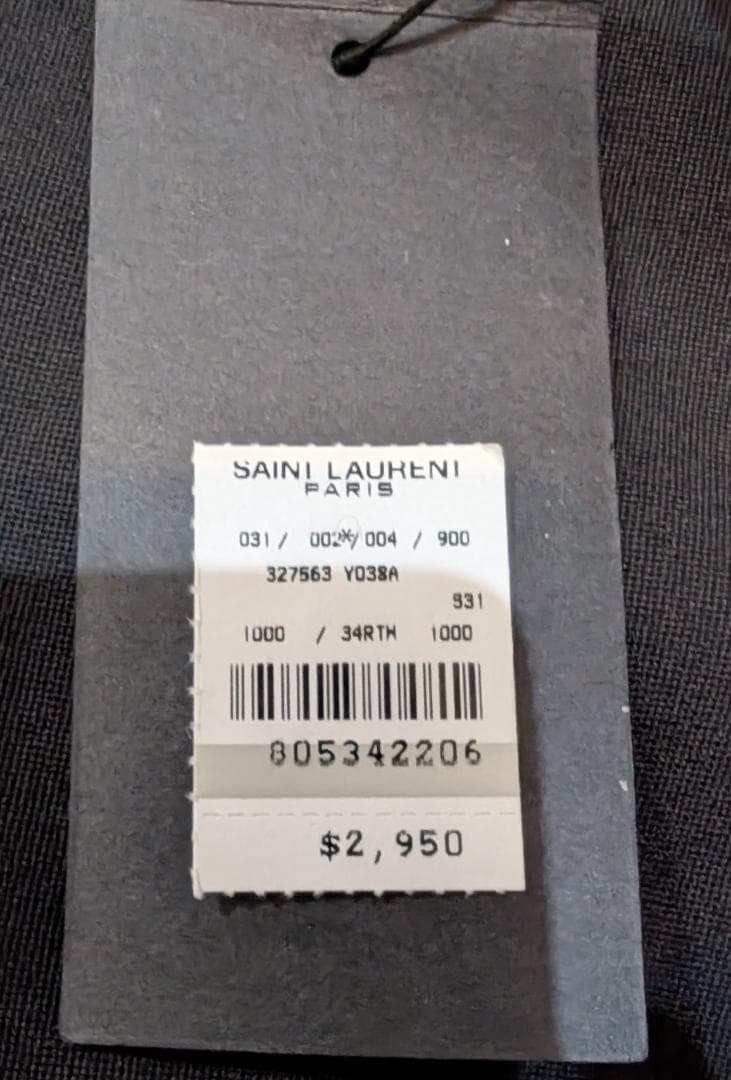 週末セール タグ付き美品 45万 13秋冬 サンローラン スモーキングジャケット