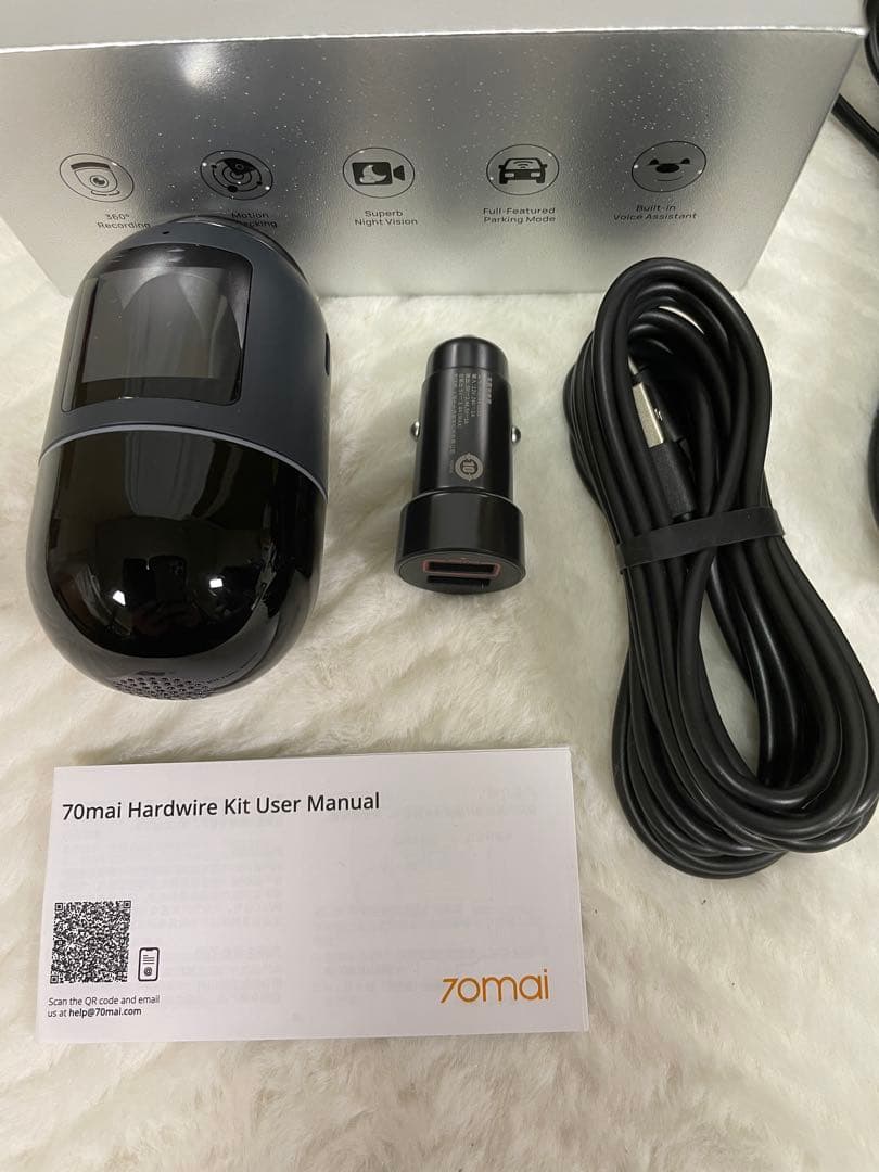 早い者勝ち！70mai Dash Cam Omni 駐車監視配線キット付き　32