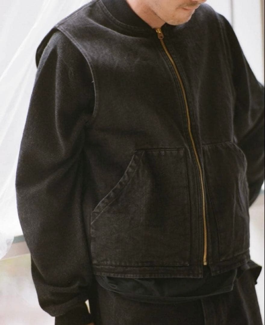 最終25AW comoli denim work vest 3 限定