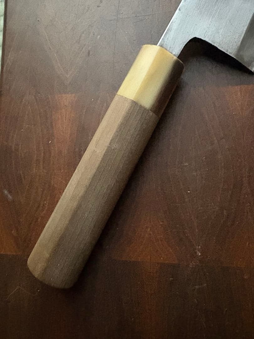 築地　正本　霞　出刃　210mm 7寸　包丁　和包丁　本職　白鋼