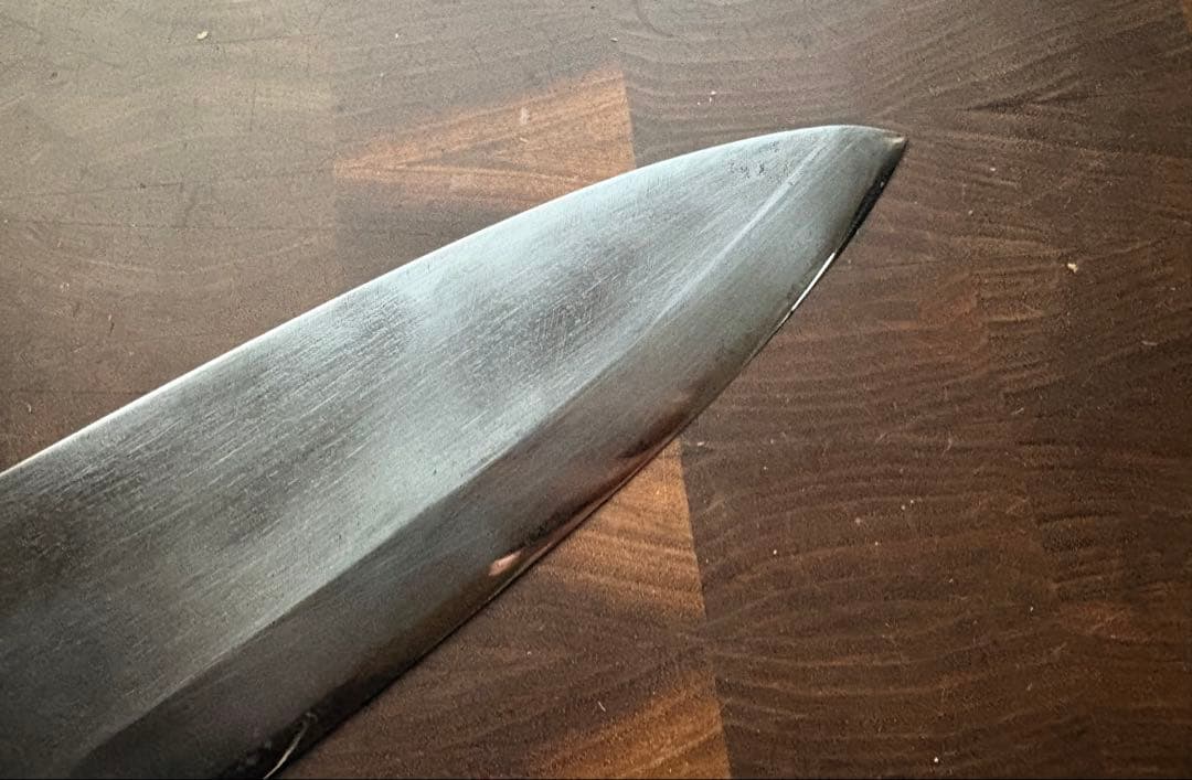 築地　正本　霞　出刃　210mm 7寸　包丁　和包丁　本職　白鋼