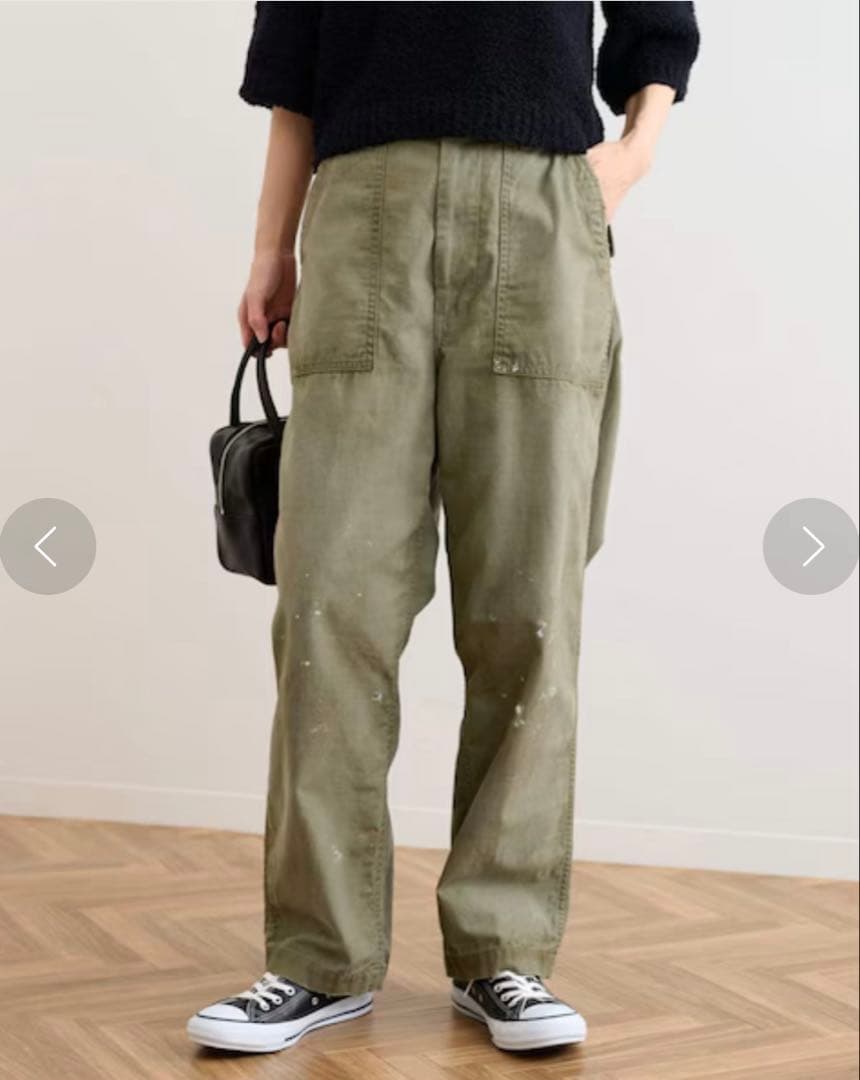 FRAMeWORK JOHNBULL バックサテンHWベイカーパンツ ジョンブル