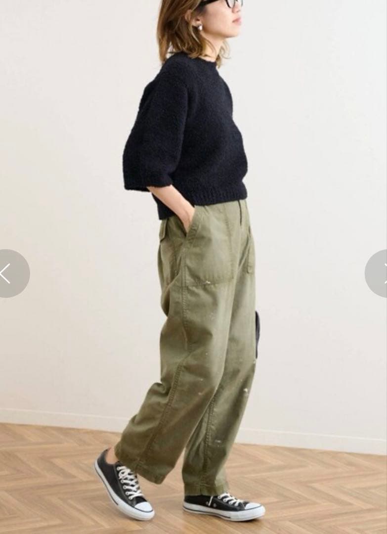 FRAMeWORK JOHNBULL バックサテンHWベイカーパンツ ジョンブル