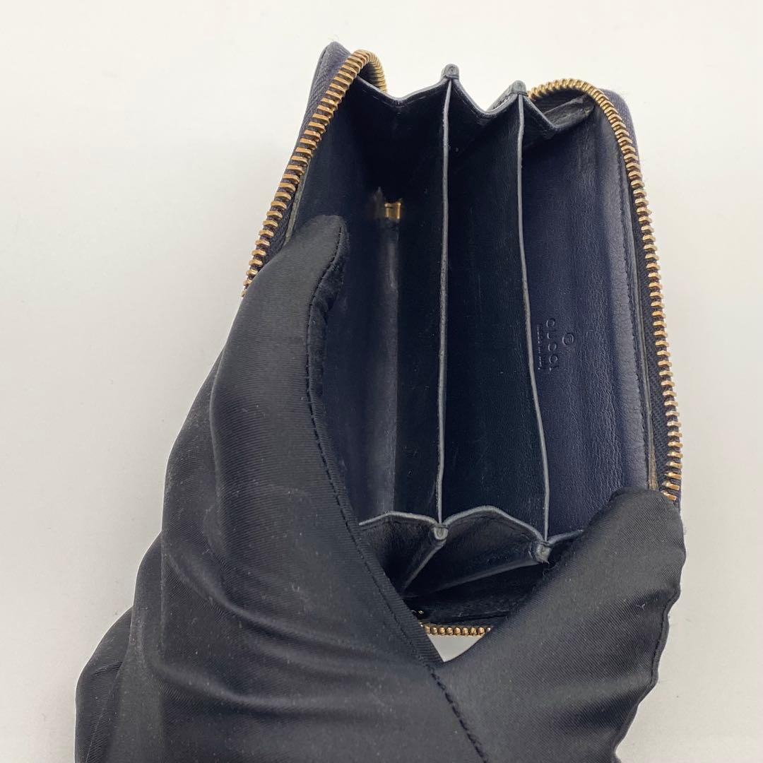 GUCCI・グッチ・ケース・マイクログッチシマ・ネイビー