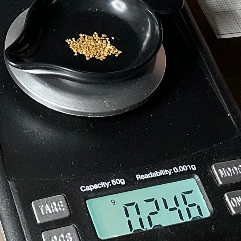 k*a様 ★砂金★北海道新十津川町　総富地川産★ 0.246g