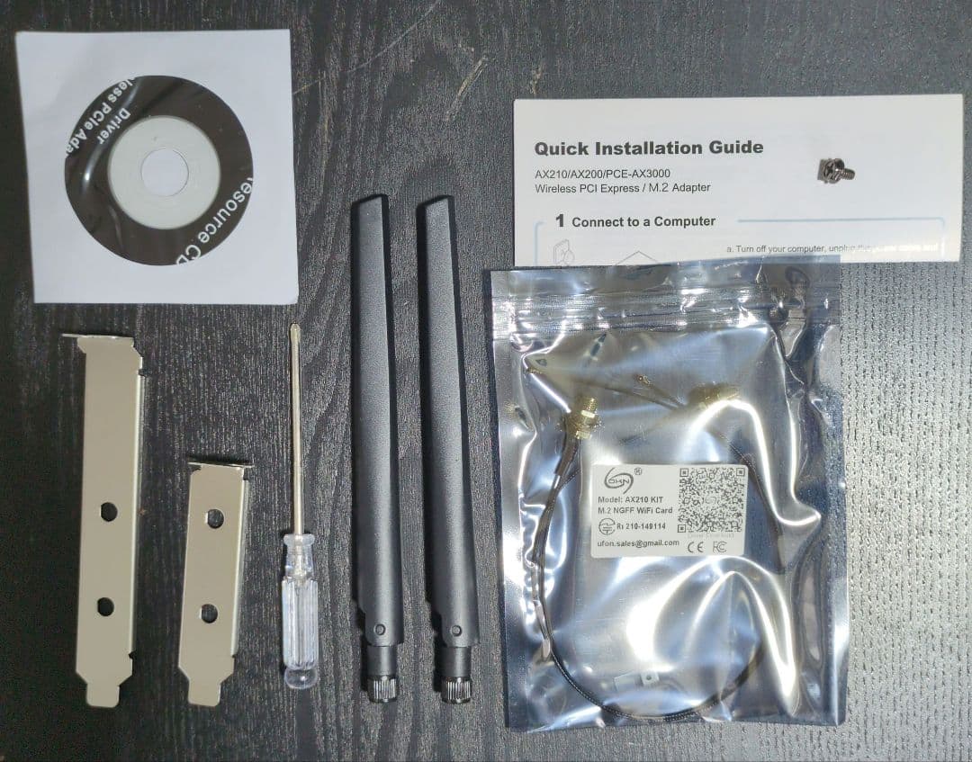 Biostar B660GTN + Intel AX210(Wifiモジュール)