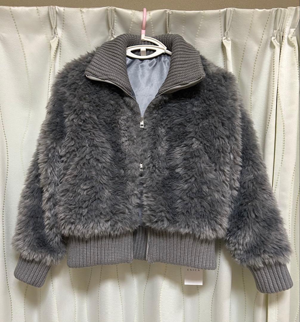 ESICA ハイネックボアブルゾン♡