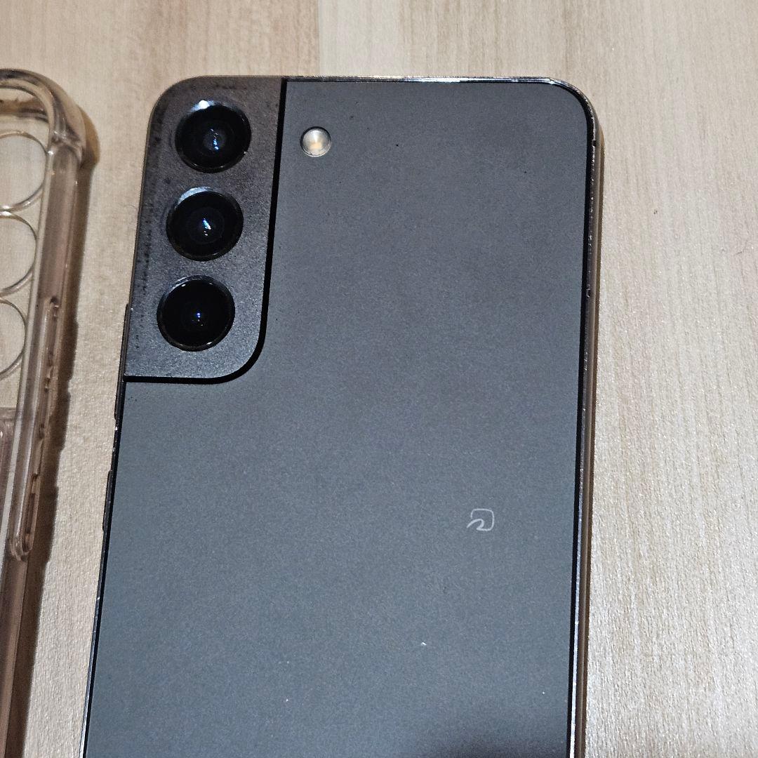 Samsung Galaxy S22 ブラック 本体 クリアケース付き