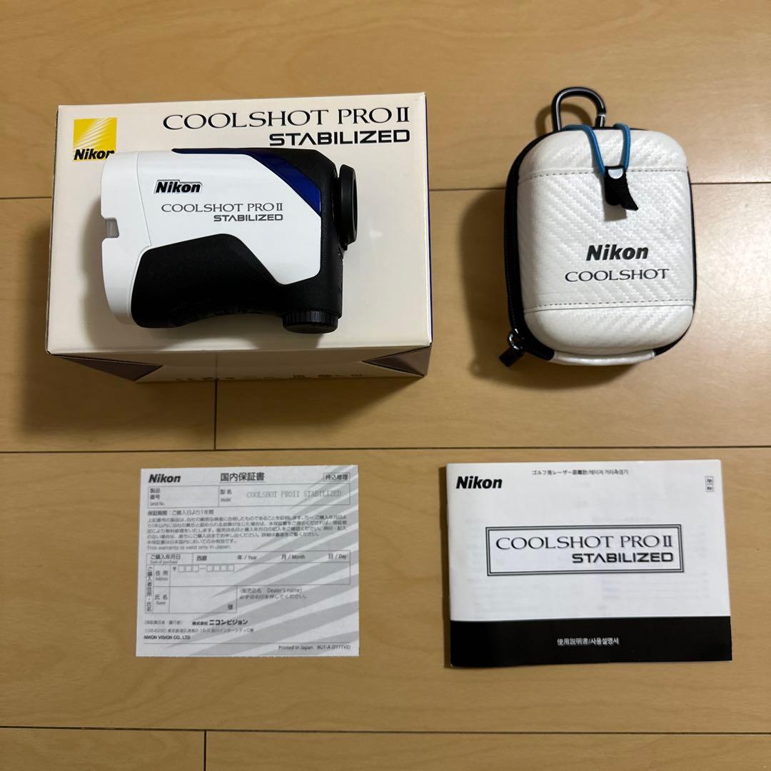 ニコンCOOLSHOT PRO II STABILIZEDゴルフ用距離計