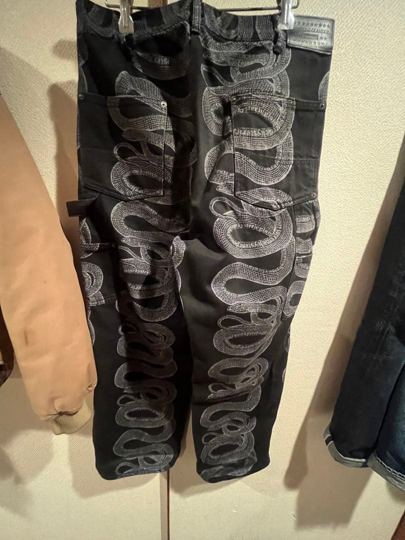 Supreme Hysteric Glamour スネーク ペインターパンツ