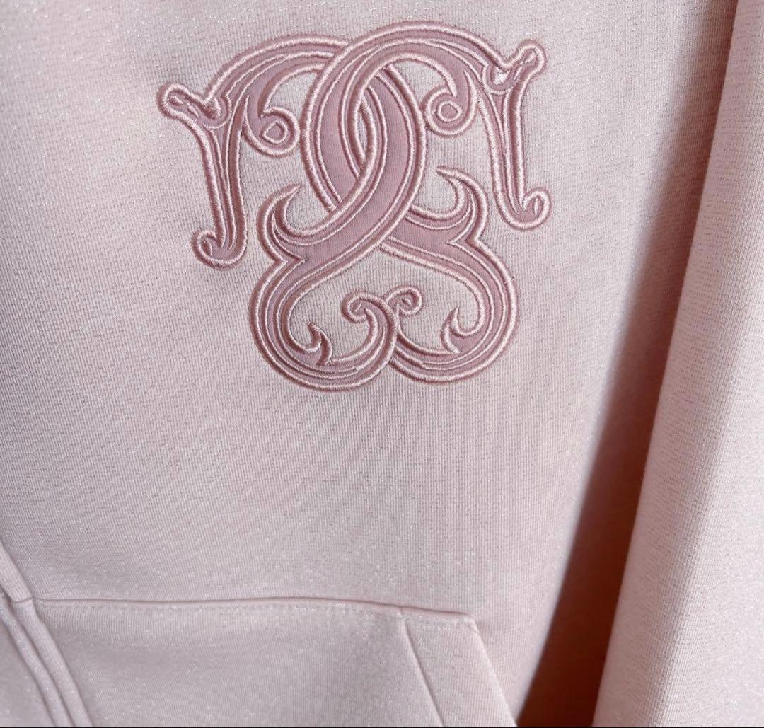 SNIDEL ボリュームパーカー　2025AW ピンク　ラメ入り