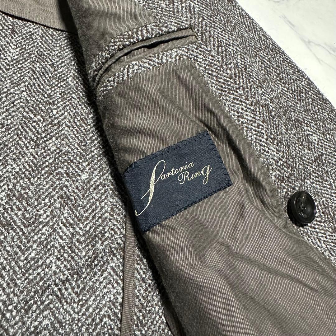 未使用級美品　ユナイテッドアローズ　ダブルテーラードジャケット　ブラウン系　46