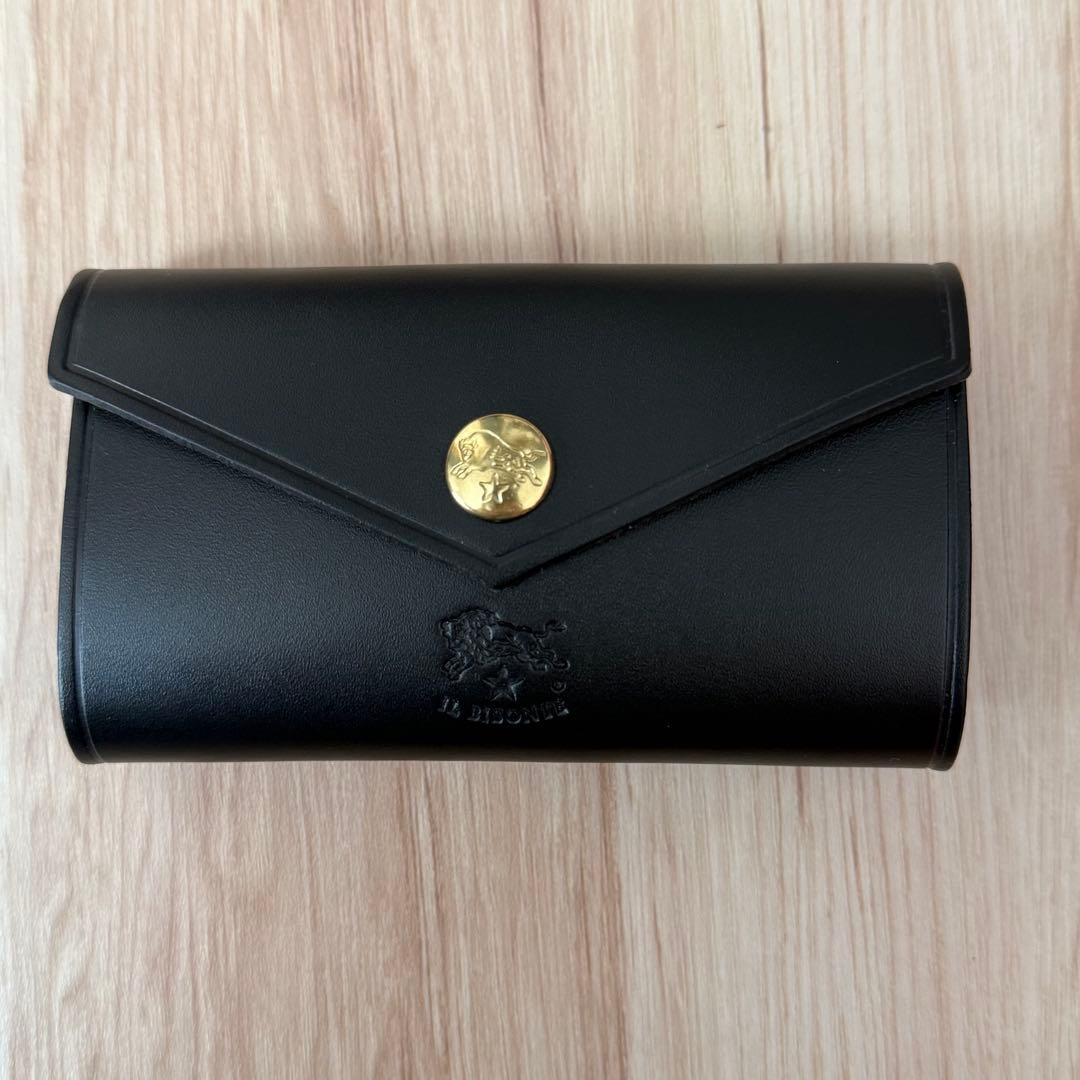 【新品未使用品】IL BISONTE ブラック キーケース