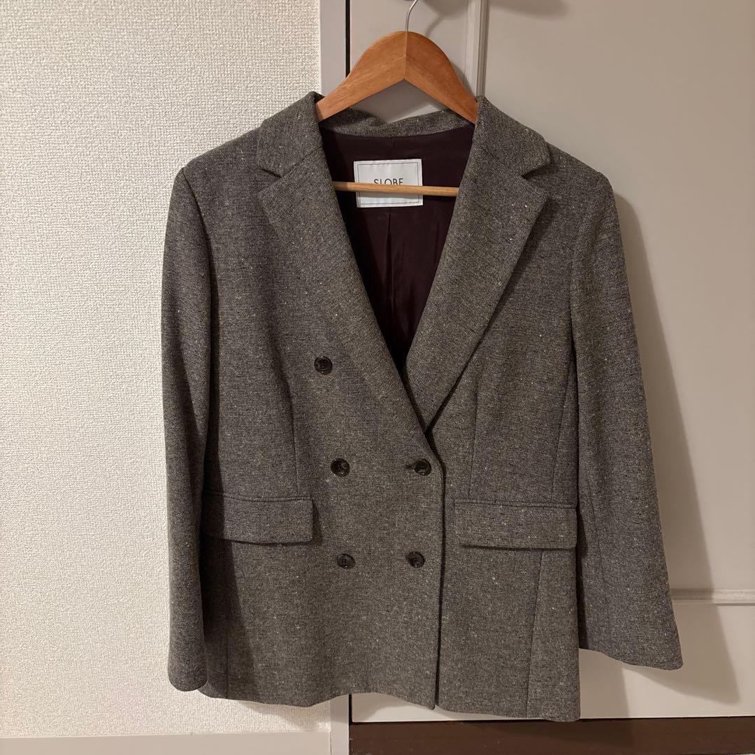 SLOBE iENA ツイードダブルジャケット