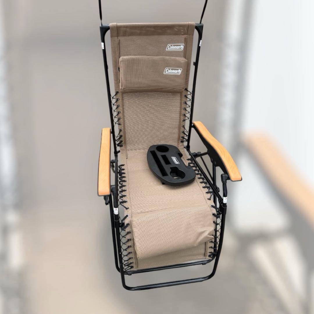 【極美品】コールマン インフィニティチェア マックス（トープ）上位モデル　日よけ