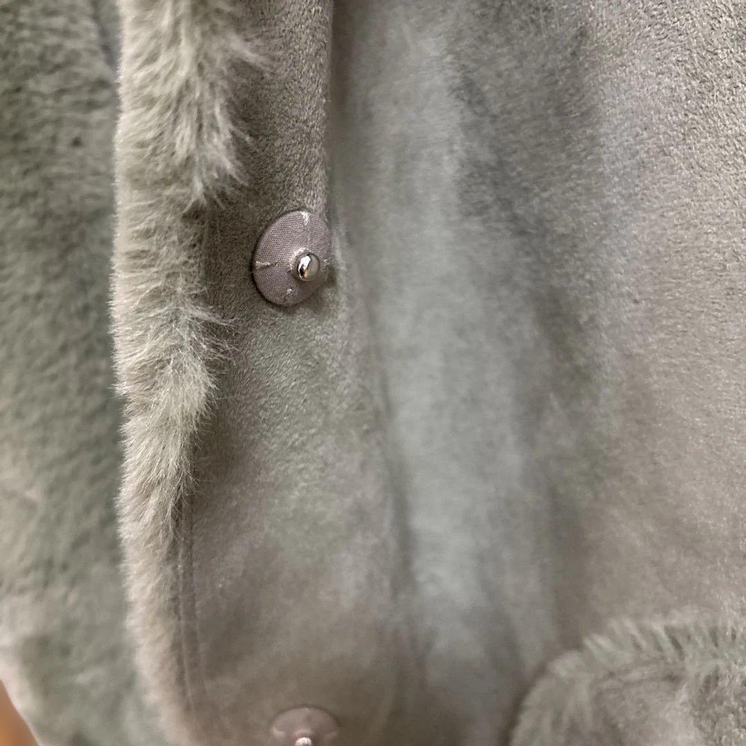 スリードッツ　リバーシブル　ムートンベスト