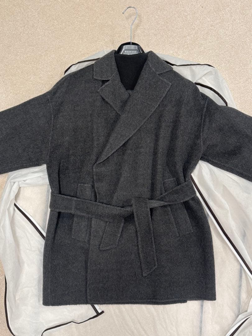 WEEKEND MaxMara グレーウールコート