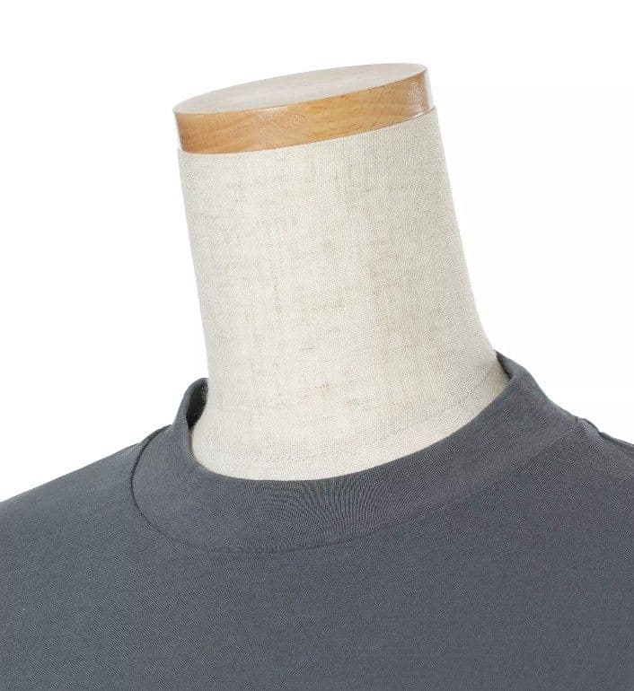 【新品タグ付き】ATON ロングスリーブTシャツ チャコールグレー 38