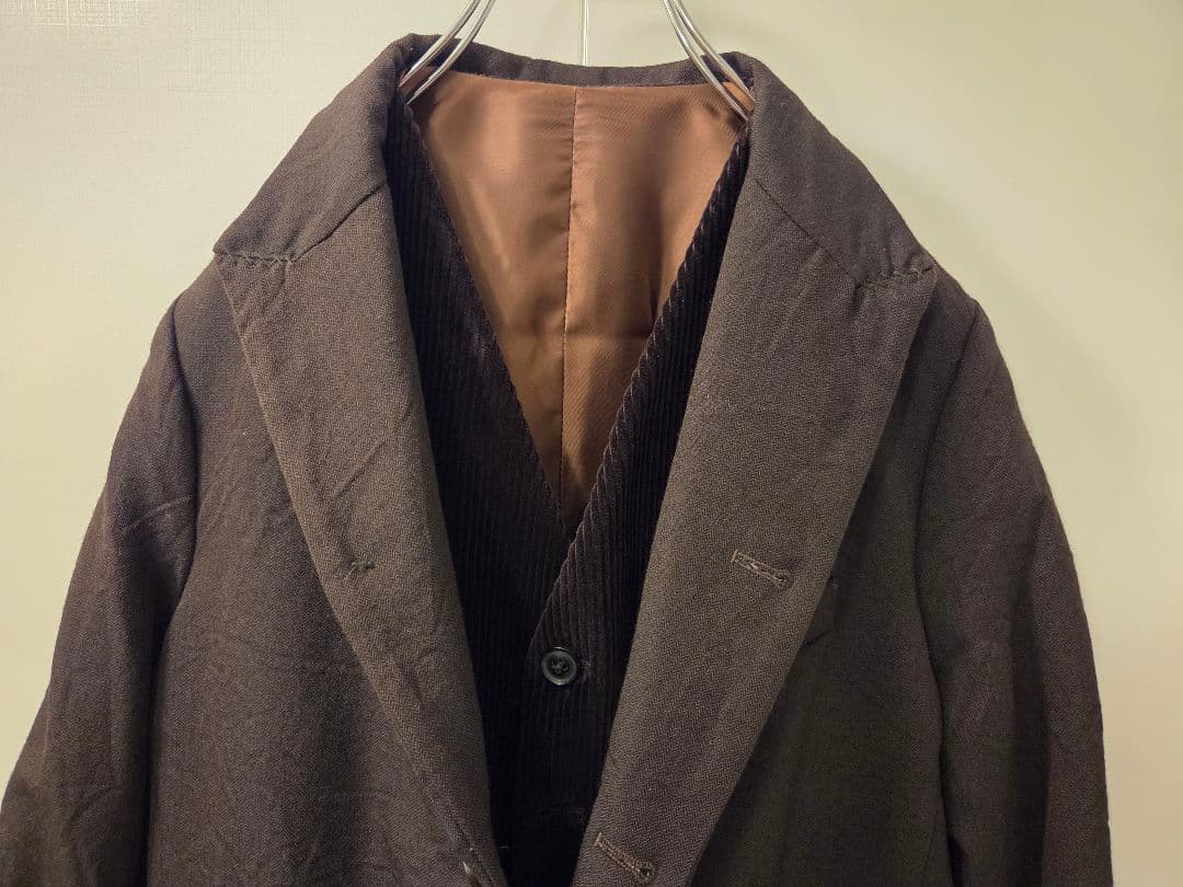 Bergfabel 濃茶ウールジャケット 46 + Umit Benanジレ