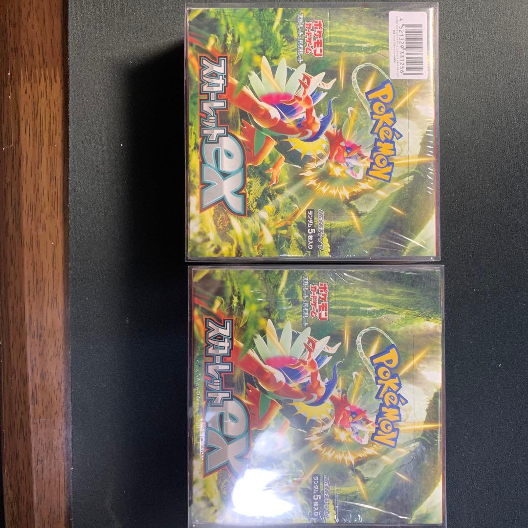 ポケカ　スカーレットex 2ボックス　シュリンク付