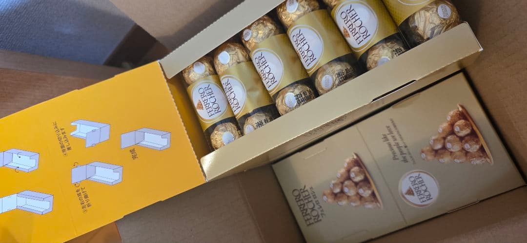 フェレロロシェ　チョコレート　1パック3粒入り　1箱12パック×6箱