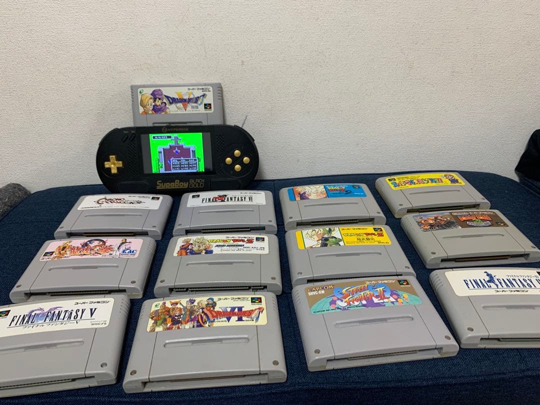 ソフト付SupaBoy Black Gold スーパーファミコン互換ゲーム機