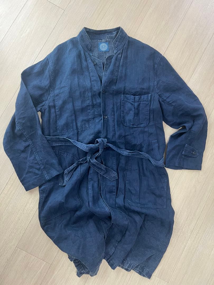 ポータークラシック　Porter Classic ガウン　リネン ノーカラー