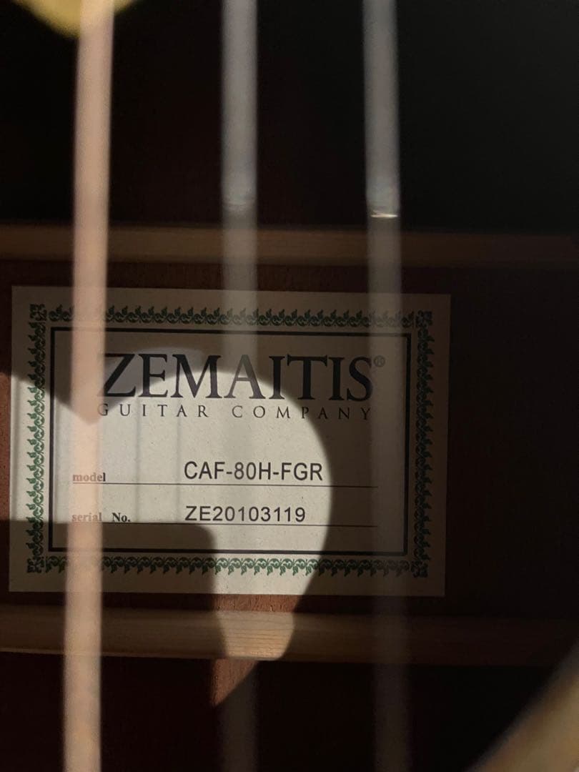 【最終価格】ゼマイティス　CAF-80H-FGR エレアコ　Zemaitis